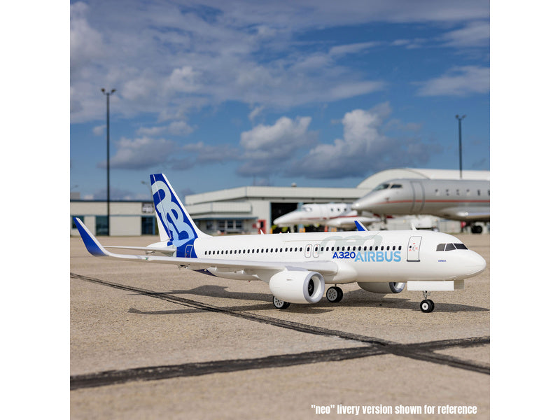 E-flite Airbus A320neo 1.5m AS3X+ SAFE Select BNF Basic bílý