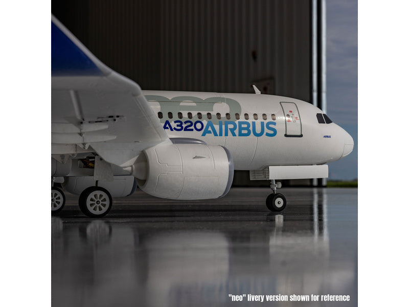 E-flite Airbus A320neo 1.5m AS3X+ SAFE Select BNF Basic bílý