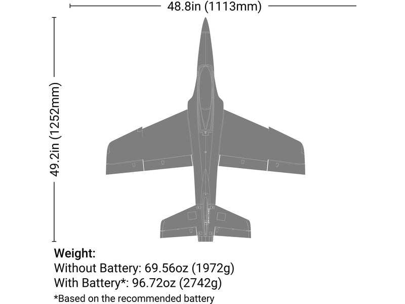 E-flite Habu XS eXtra Sport 1.1m 80mm EDF AS3X+ SAFE Select BNF Basic