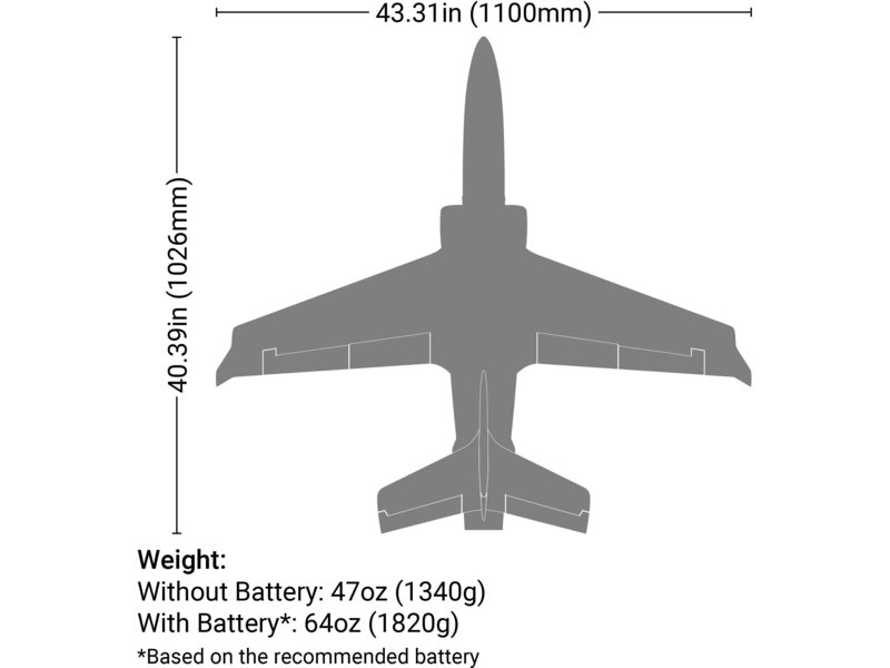 E-flite Viper 1.1m SAFE Select BNF Basic
