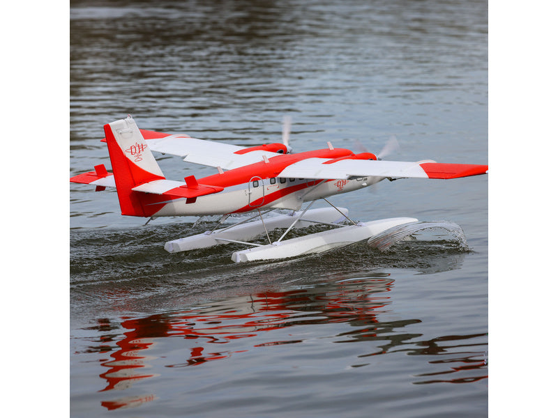 E-flite DHC-6 Twin Otter 1.4m AS3X+ SAFE Select BNF Basic, plováky