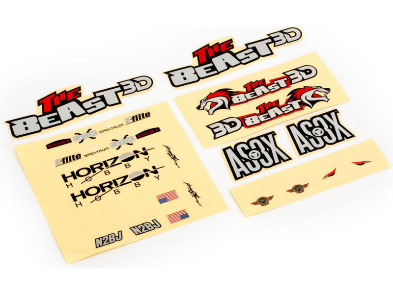 E-flite samolepky: Micro Beast 3D