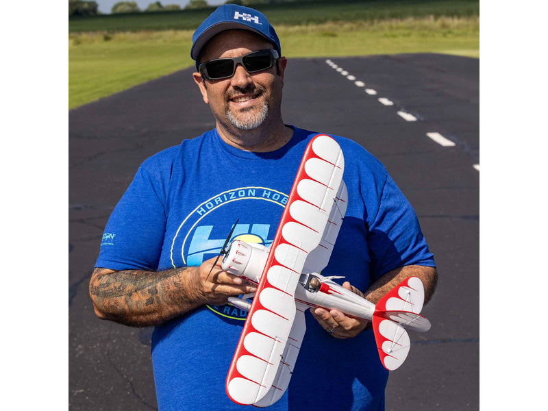 E-flite Waco 0.55m SAFE Select BNF Basic bílé