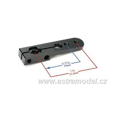 Páka serva 25T Futaba jednostranná hliníková 25mm