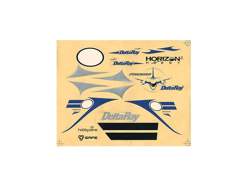 Hobbyzone samolepky: Firebird DeltaRay