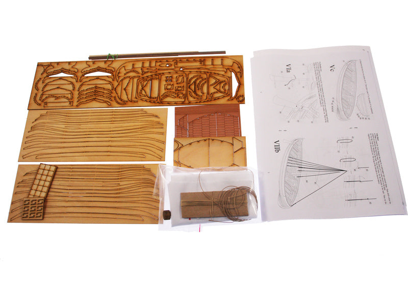 Dušek Vikingská loď Knarr 1:35 kit