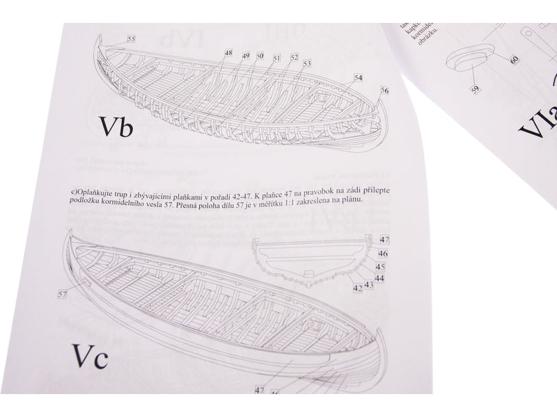 Dušek Vikingská loď Knarr 1:35 kit