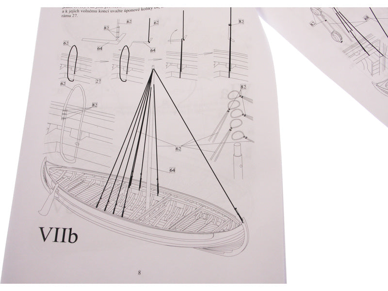 Dušek Vikingská loď Knarr 1:35 kit