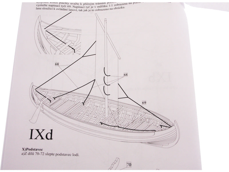Dušek Vikingská loď Knarr 1:35 kit