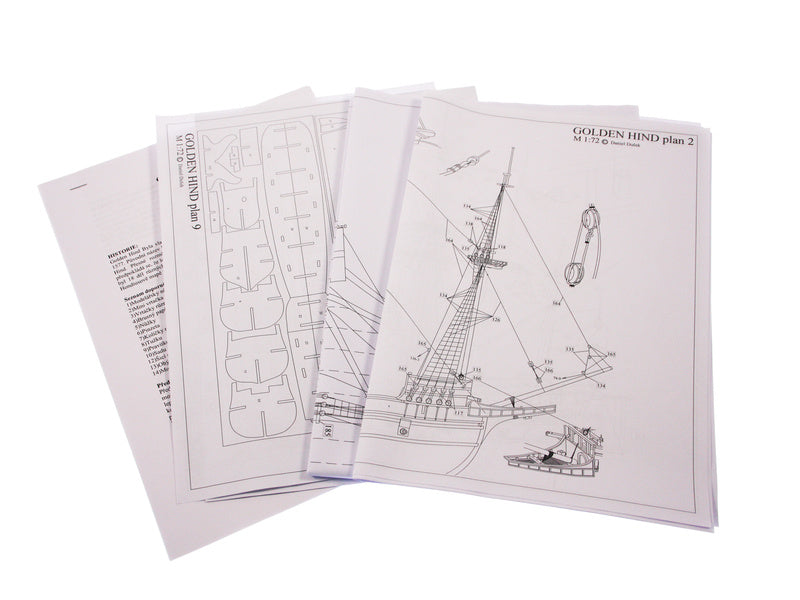 Dušek Golden Hind 1577 1:72 kit