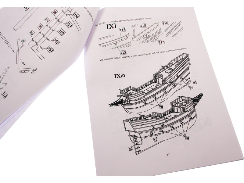 Dušek Golden Hind 1577 1:72 kit