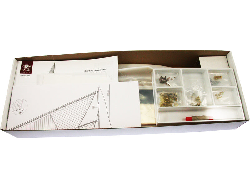 AMATI Rainbow plachetnice 1934 1:80 kit s hotovým trupem