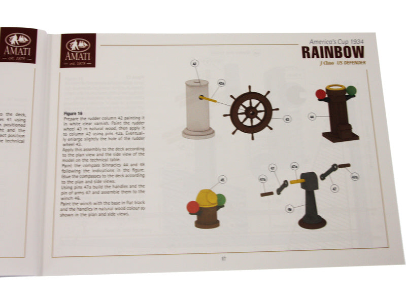 AMATI Rainbow plachetnice 1934 1:80 kit s hotovým trupem