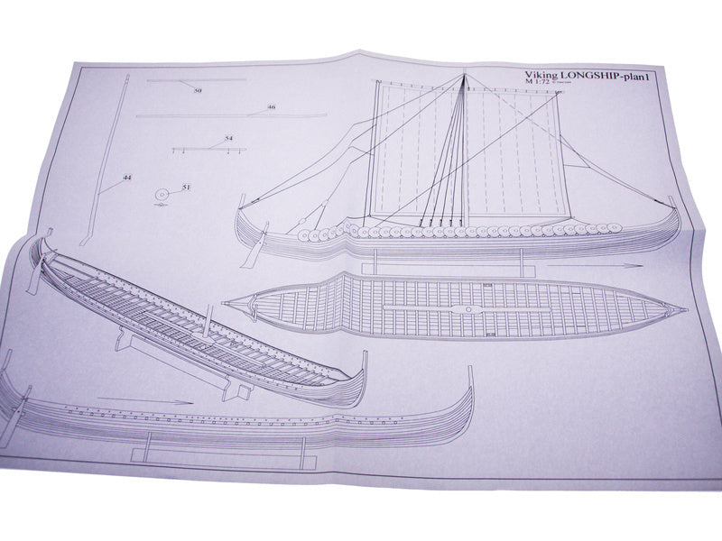 Dušek Vikingská prodloužená loď 1:72 kit