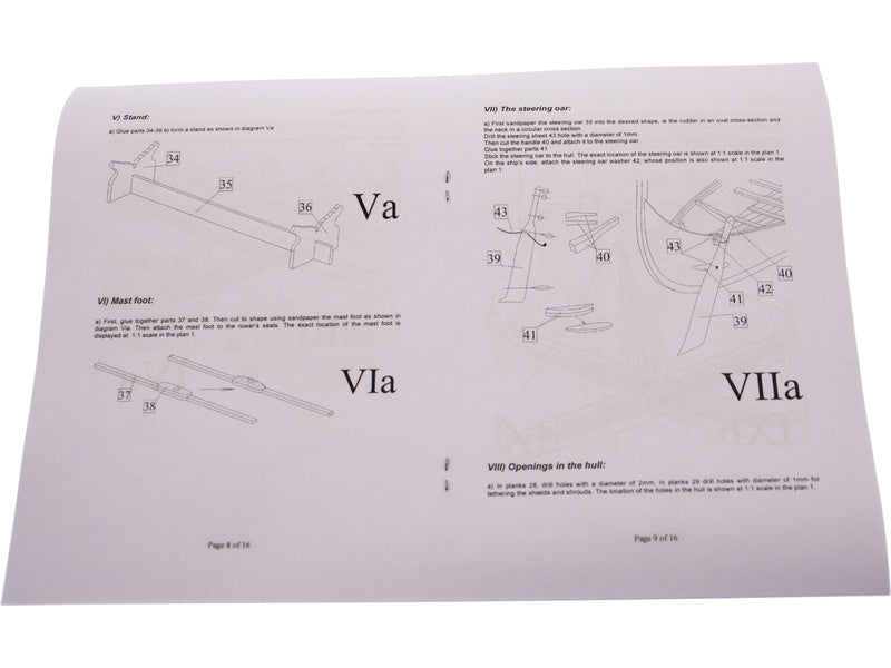 Dušek Vikingská prodloužená loď 1:72 kit