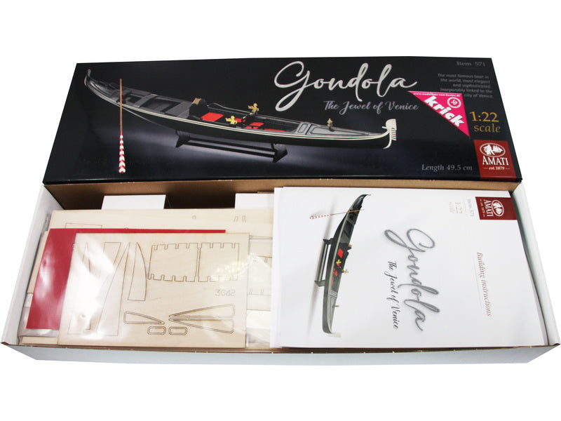 AMATI Benátská gondoliéra 1:22 kit