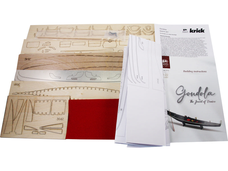 AMATI Benátská gondoliéra 1:22 kit