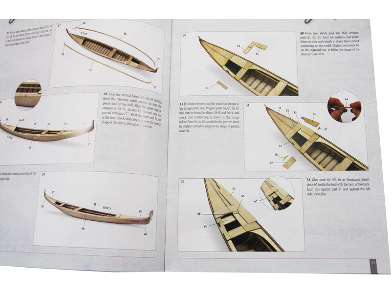 AMATI Benátská gondoliéra 1:22 kit