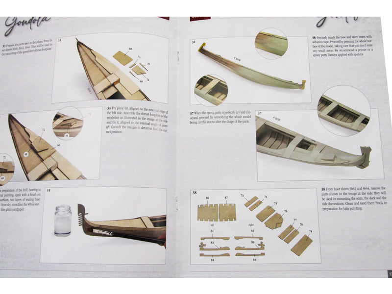 AMATI Benátská gondoliéra 1:22 kit