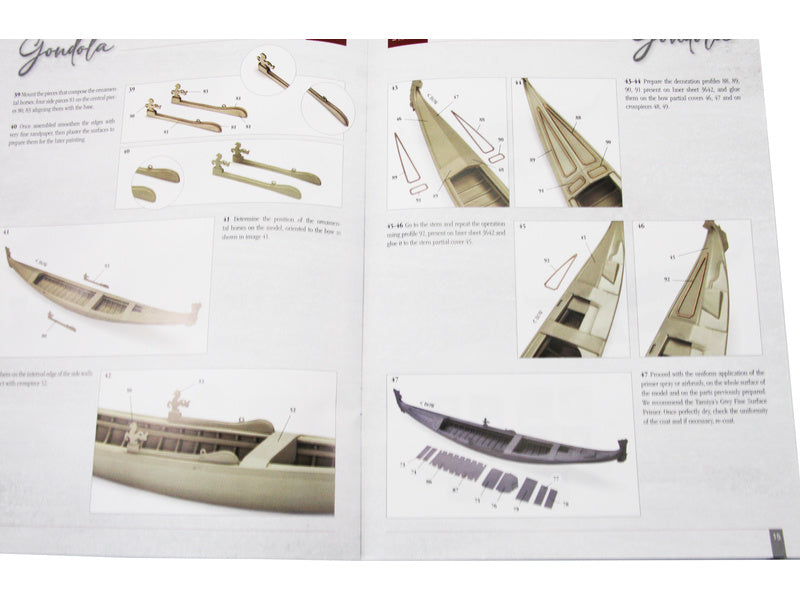 AMATI Benátská gondoliéra 1:22 kit