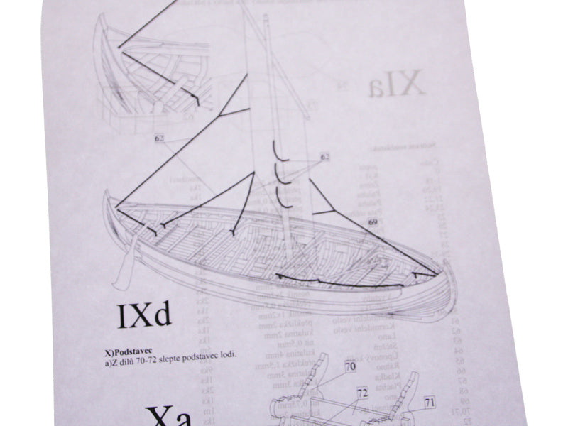 Dušek Vikingská loď Knarr 1:72 kit