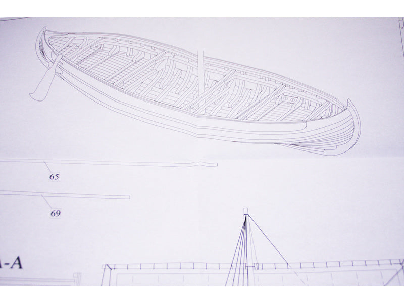 Dušek Vikingská loď Knarr 1:72 kit