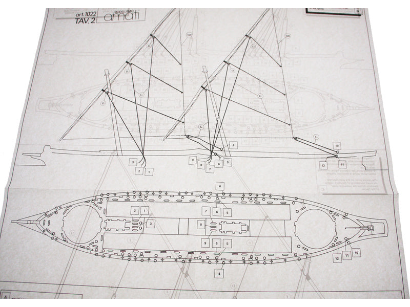 AMATI Arrow bitevní loď 1814 1:55 kit