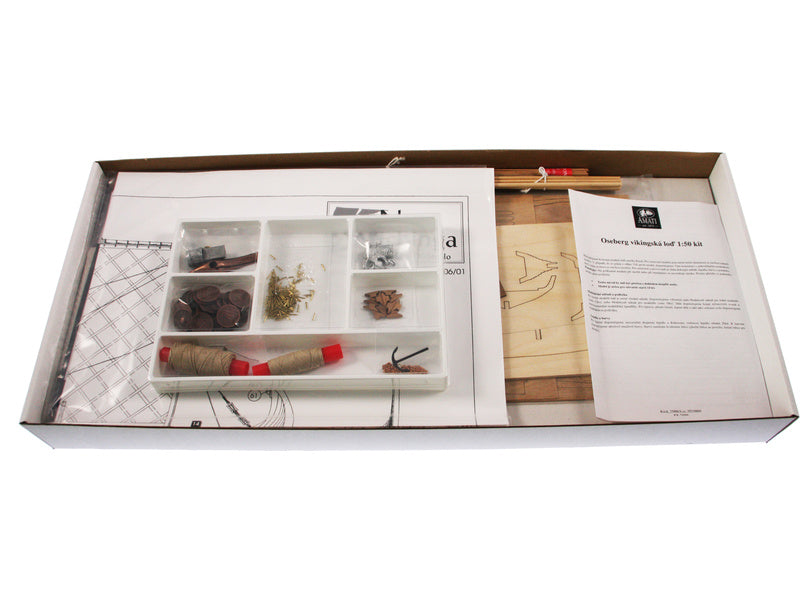 AMATI Oseberg vikingská loď 1:50 kit