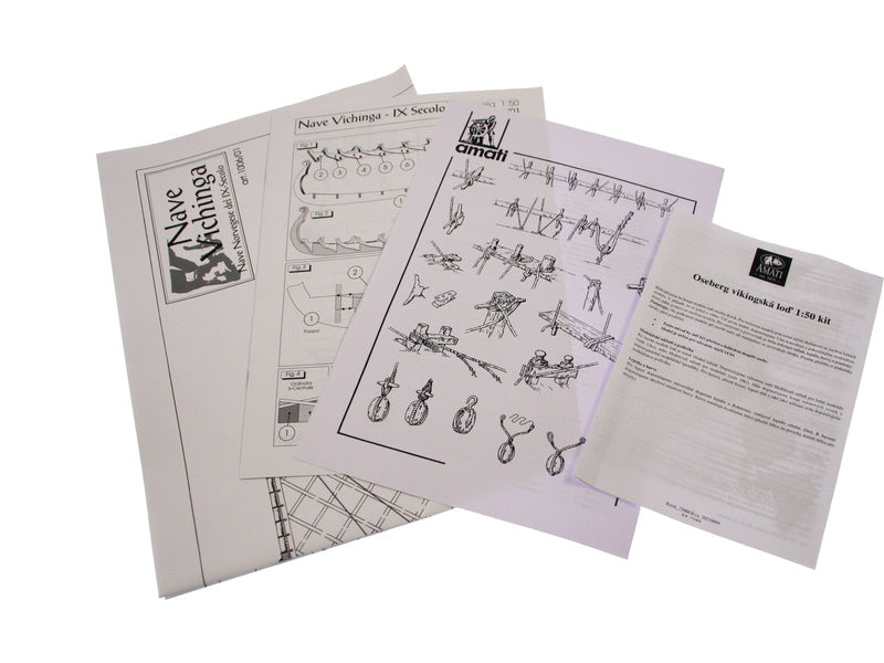 AMATI Oseberg vikingská loď 1:50 kit