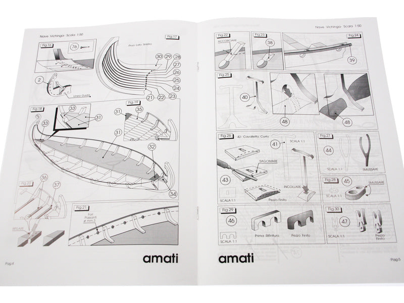 AMATI Oseberg vikingská loď 1:50 kit