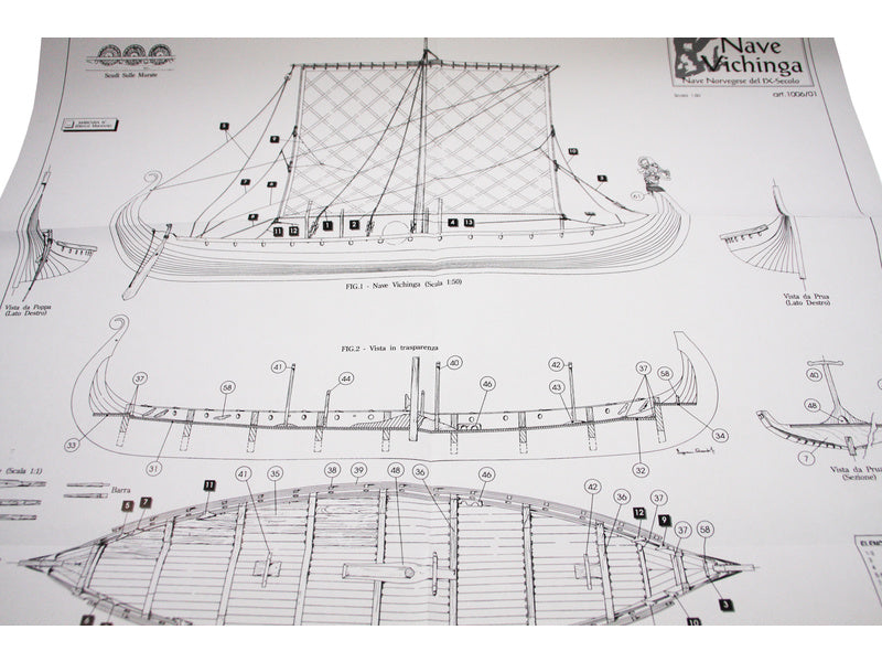 AMATI Oseberg vikingská loď 1:50 kit