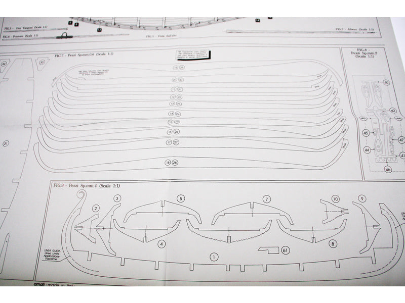 AMATI Oseberg vikingská loď 1:50 kit