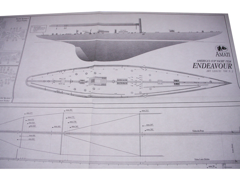 AMATI Endeavour plachetnice 1934 1:80 kit