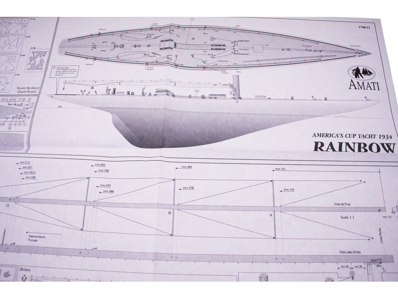 AMATI Rainbow plachetnice 1934 1:80 kit