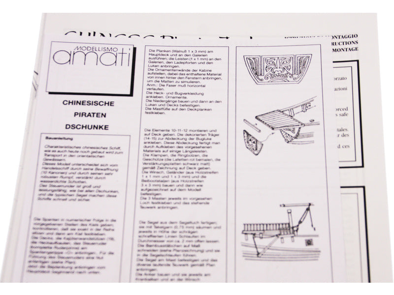 AMATI Čínská džunka 1:100 kit