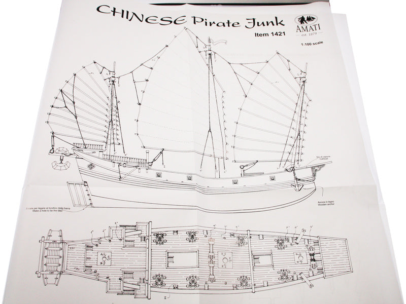 AMATI Čínská džunka 1:100 kit