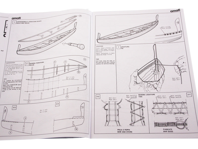AMATI Navae Egizia egyptská loď 1:50 kit