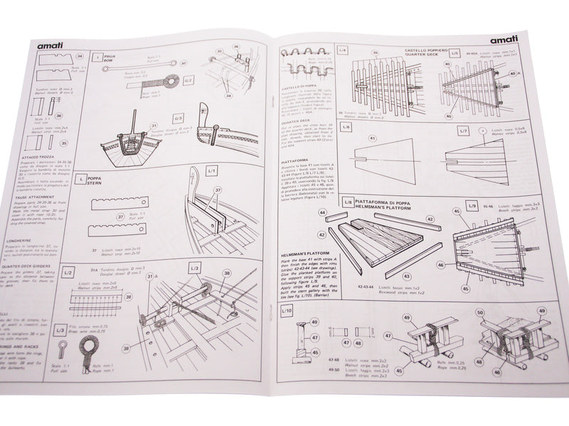 AMATI Navae Egizia egyptská loď 1:50 kit