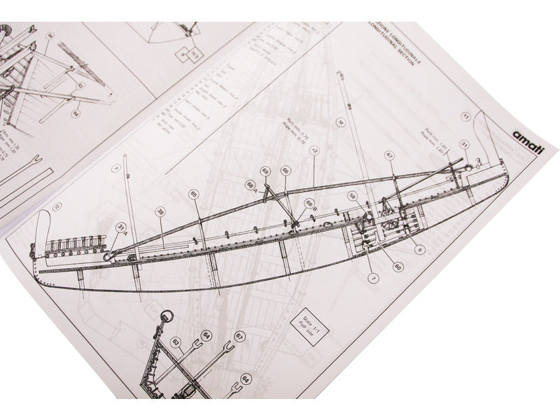 AMATI Navae Egizia egyptská loď 1:50 kit