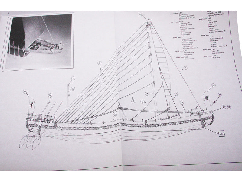 AMATI Navae Egizia egyptská loď 1:50 kit