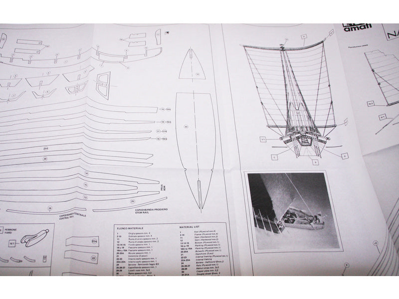 AMATI Navae Egizia egyptská loď 1:50 kit