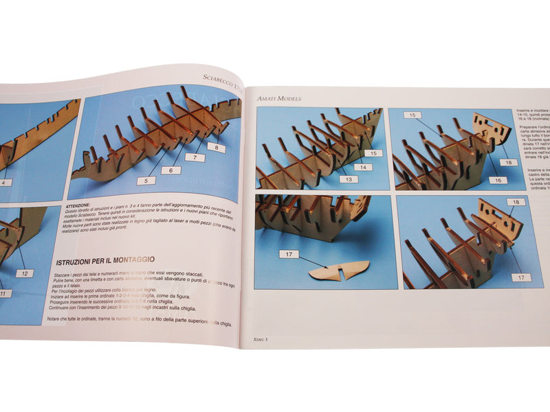 AMATI Sciabecco pirátská loď 1753 1:60 kit