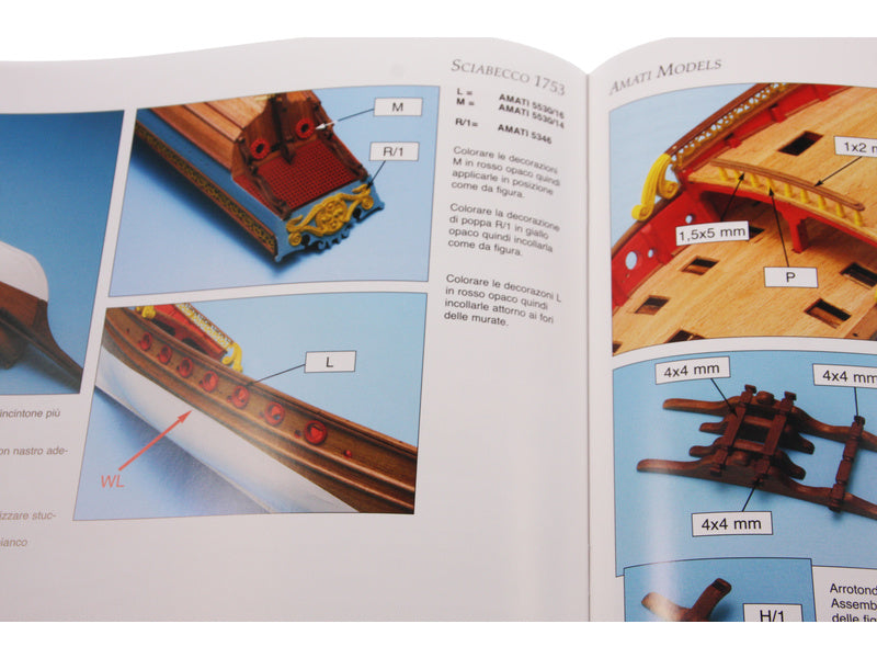 AMATI Sciabecco pirátská loď 1753 1:60 kit