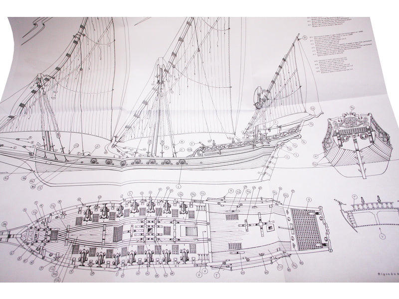 AMATI Sciabecco pirátská loď 1753 1:60 kit