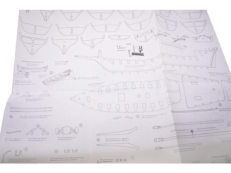 AMATI Sciabecco pirátská loď 1753 1:60 kit