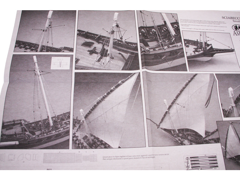 AMATI Sciabecco pirátská loď 1753 1:60 kit
