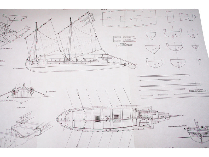 AMATI Švédská válečná loď 1775 1:35 kit