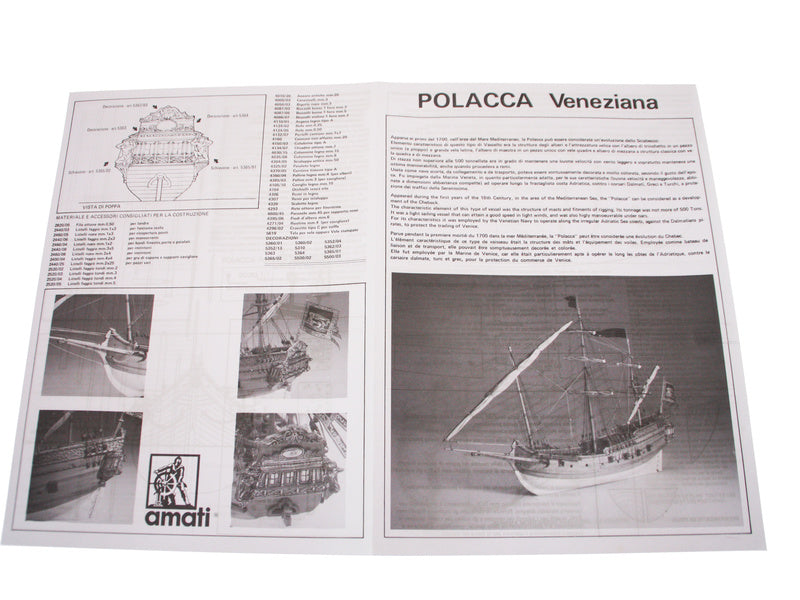 AMATI Polacca benátská loď 1750 kit