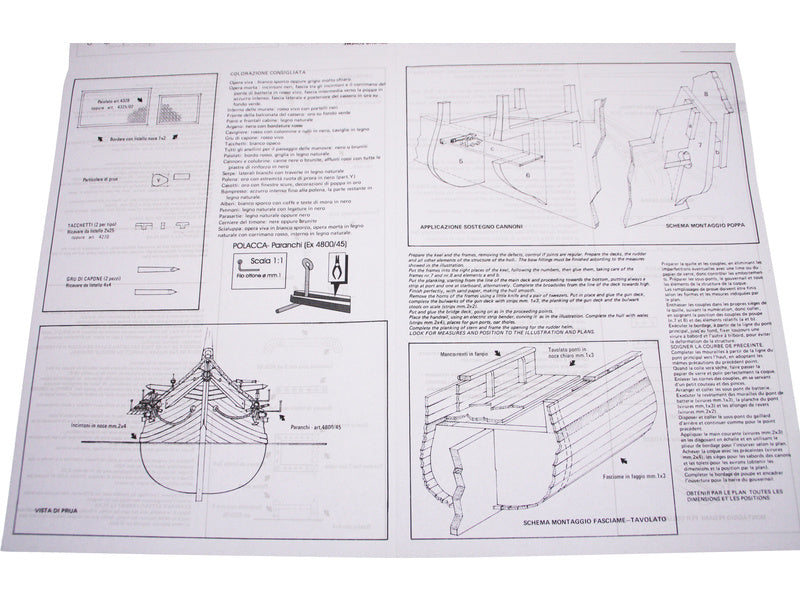 AMATI Polacca benátská loď 1750 kit