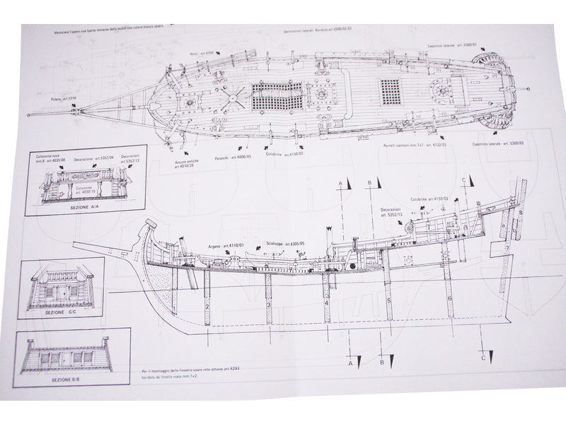 AMATI Polacca benátská loď 1750 kit